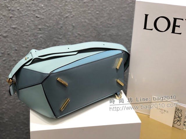 LOEWE經典爆款包包 羅意威中號Puzzle幾何拼接手提斜挎包 10171  tcl1143